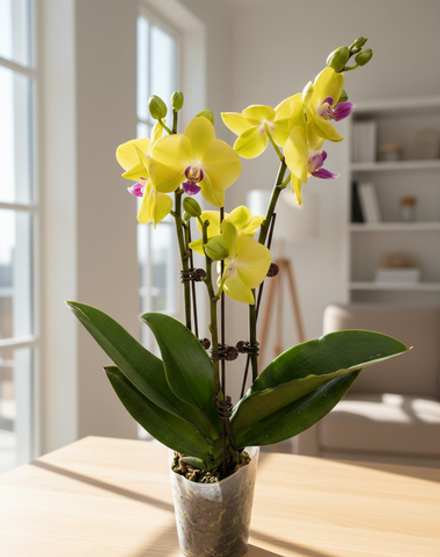 Фаленопсис желтый д.9