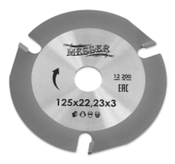 Универсальный ТСТ диск MESSER 125х22,23х3 на УШМ