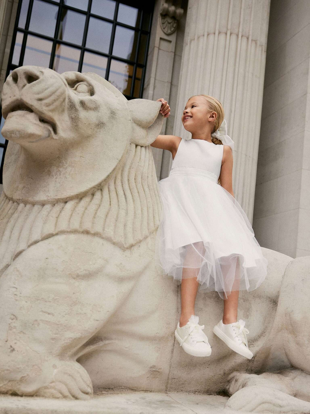 Платье для девочки Next 721-238, Белый