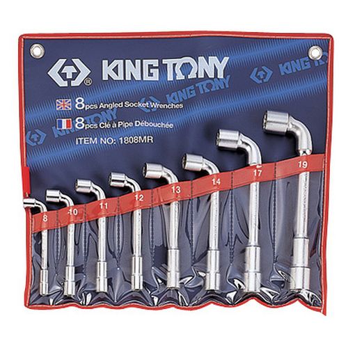 KING TONY (1808MR) Набор торцевых Г-образных ключей, 8-19 мм, 8 предметов