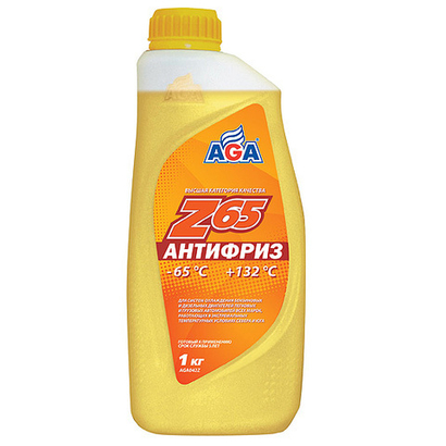 Антифриз AGA желтый (-65/+132) готовый 1 кг