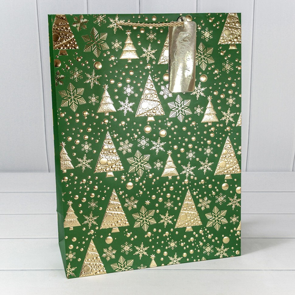 
          Пакет подарочный 33 х 45 х 15 см "Новый год" (Зеленый)