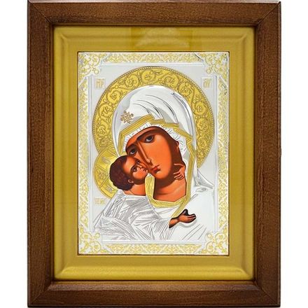 Владимирская икона. Серебро.