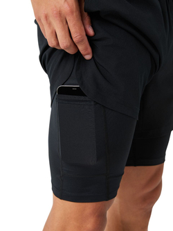 Мужские теннисные шорты Björn Borg 2 In 1 - black beauty