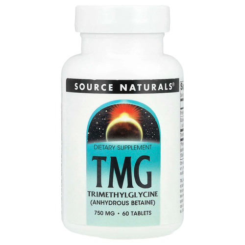 Source Naturals, TMG, 60 таблеток