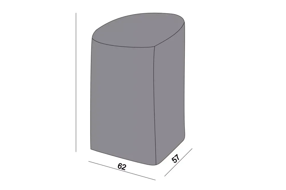 Защитный чехол на два стула 68×68×83 см, цвет серый