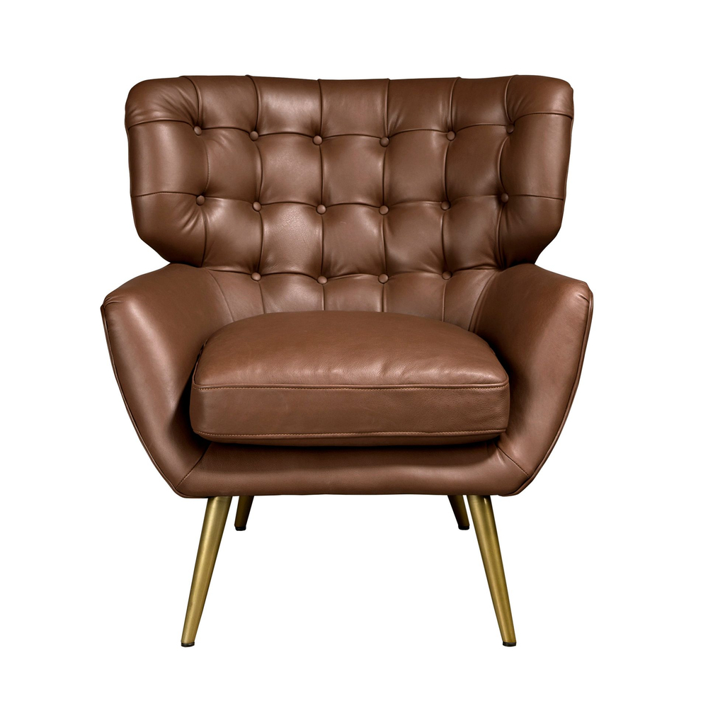 Кресло Angel Cerda Chester 5165 из темно-коричневой кожи