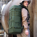 Тактическая рюкзак-сумка 70л / олива