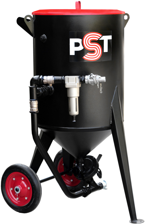 Дробеструйная установка напорного типа PST-250-2 с фильтром, универсальным дозатором