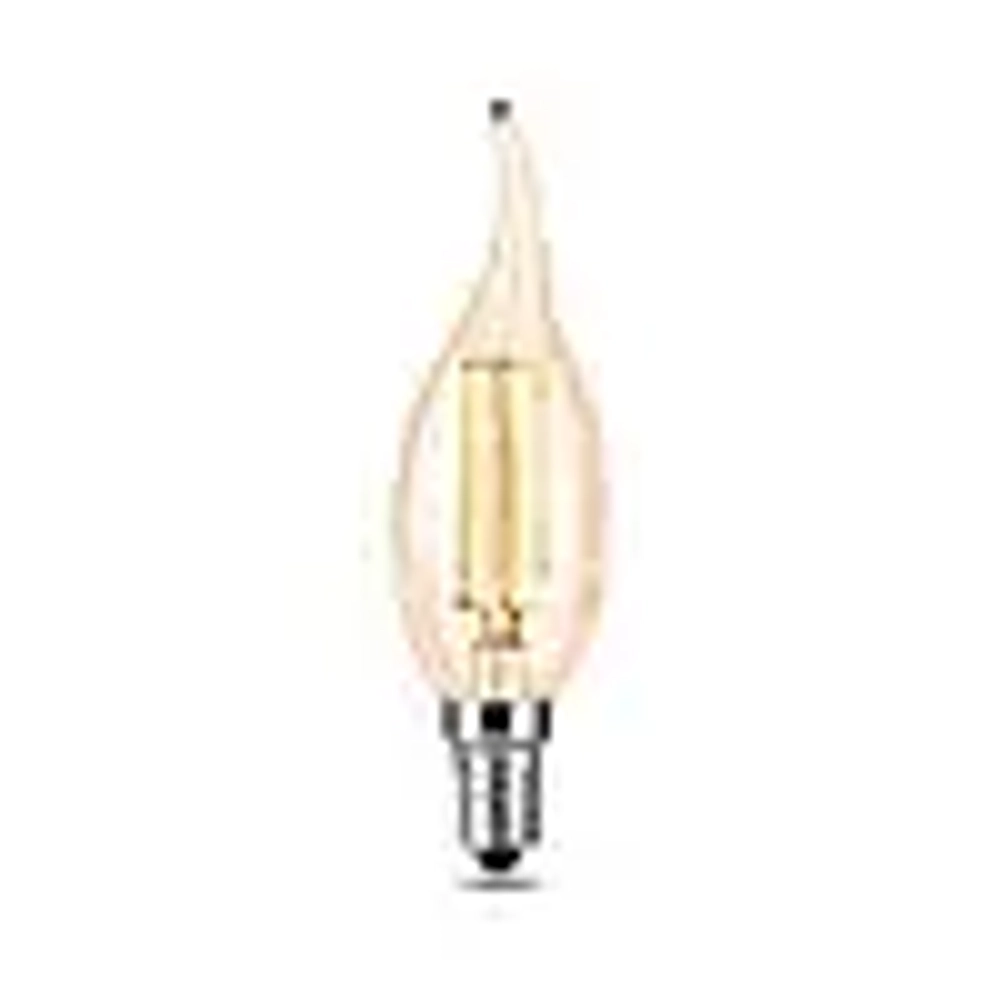 Лампа Gauss LED Filament Свеча на ветру 5W E14 420 lm  4100K  Golden 104801805