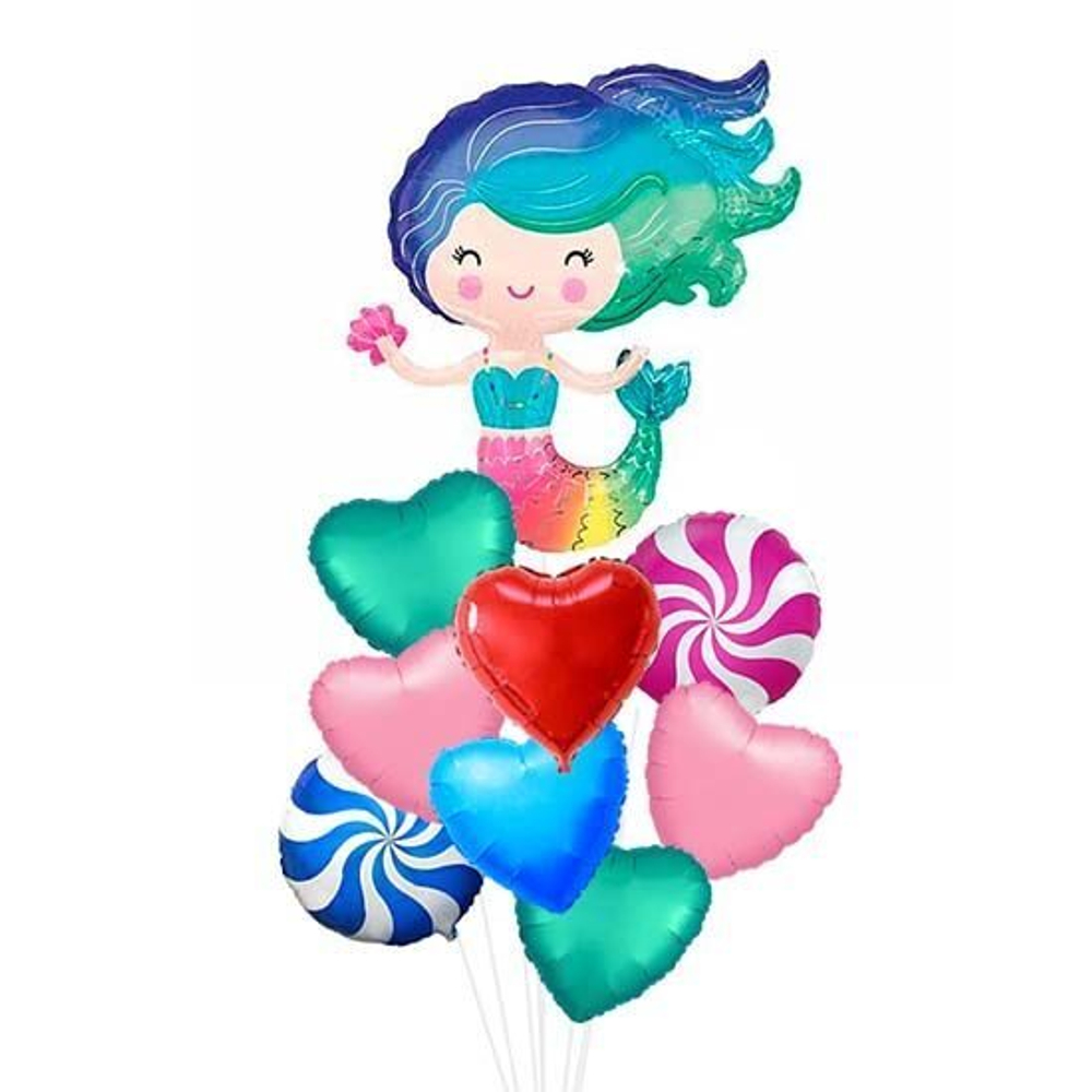 Композиция из шаров "Русалка веселая"