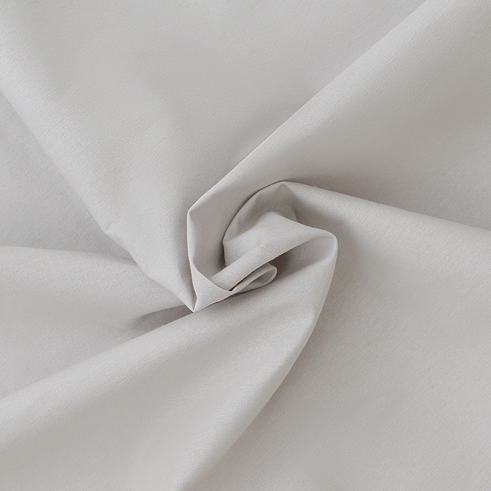 Штора из хлопка с помпонами серо-синего цвета из коллекции essential, 150х290 см