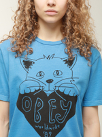 Женская Футболка Obey Kitty Heart