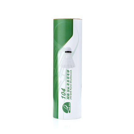 Воланы для бадминтона DOUBLE FISH JINQUE 104w ( нейлон), 6 шт, белый