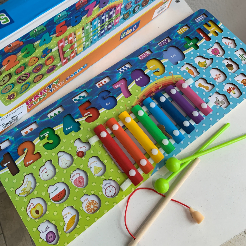 Развивающий сортер 5 в 1 (рыбалка, ксилофон) 114066