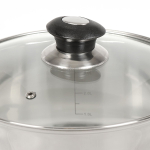 Ковш нерж, 1.9 л, крышка стекло, бакелит ручка, индукц, DNN4, GS-01110-16SP-1