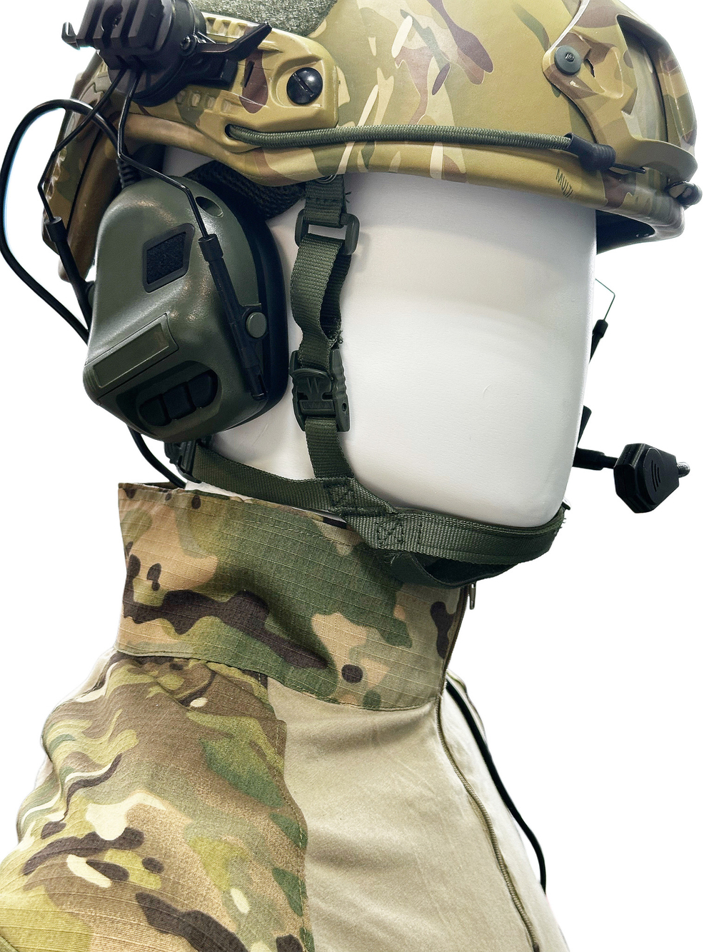 COMMUNICATION HEADSET V" тактические наушники для стрельбы/съемный микрофон (для крепления на шлем)