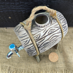 Керамическая бочка для вина на подставке, 2,5 л.