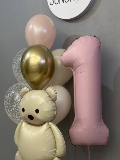 Набор шаров с мишкой