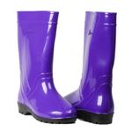 Сапоги женские «Эдельвейс» Д18-К (Синий/Черный/Фиолетовый)