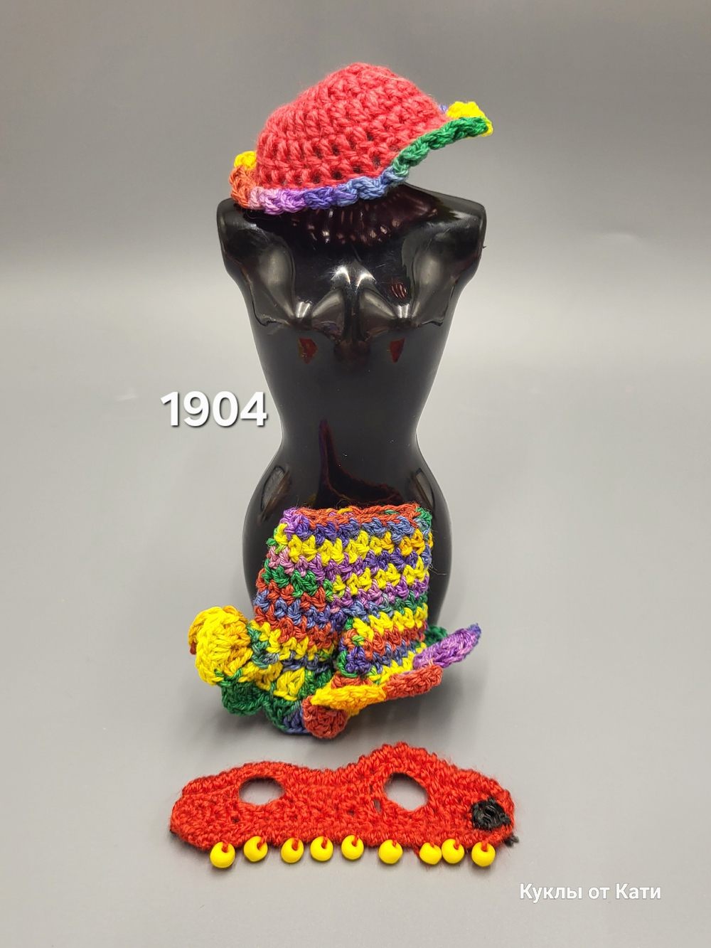 Одежда для куклы Барби - Келли винтаж комплект вязаный 1904