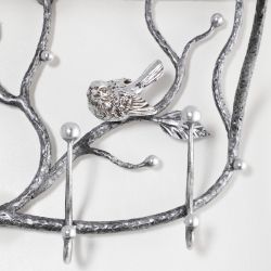 Вешалка настенная Терра (без зеркала) Айс Античное Серебро