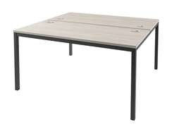 Стол-тандем 1500х1432 для 2 рабочих мест на металлокаркасе Lite IL-42-02 Акация Морава/Антрацит