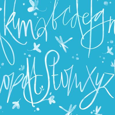 Барби на голубом