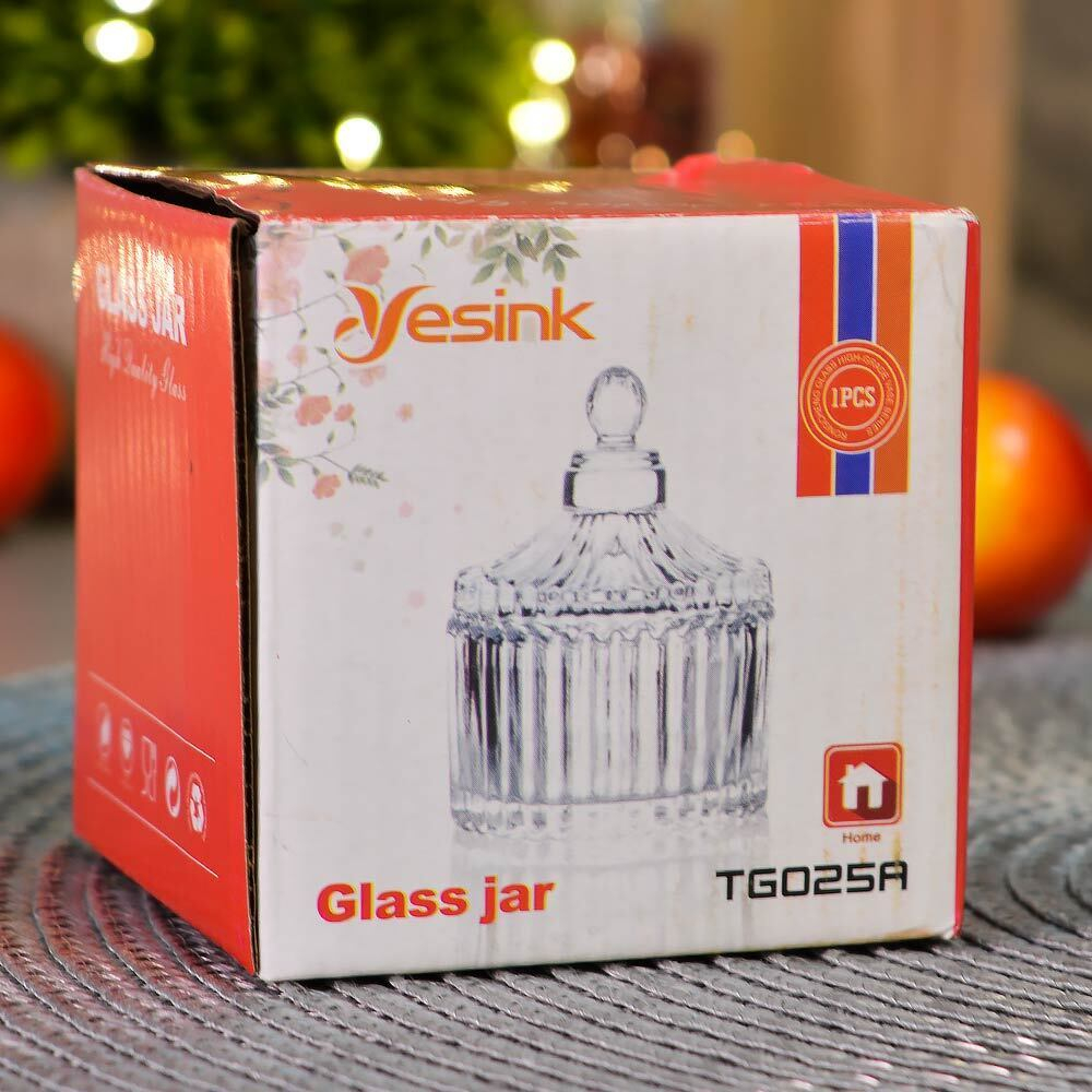 Ваза сервировочная с крышкой 6,5*9см