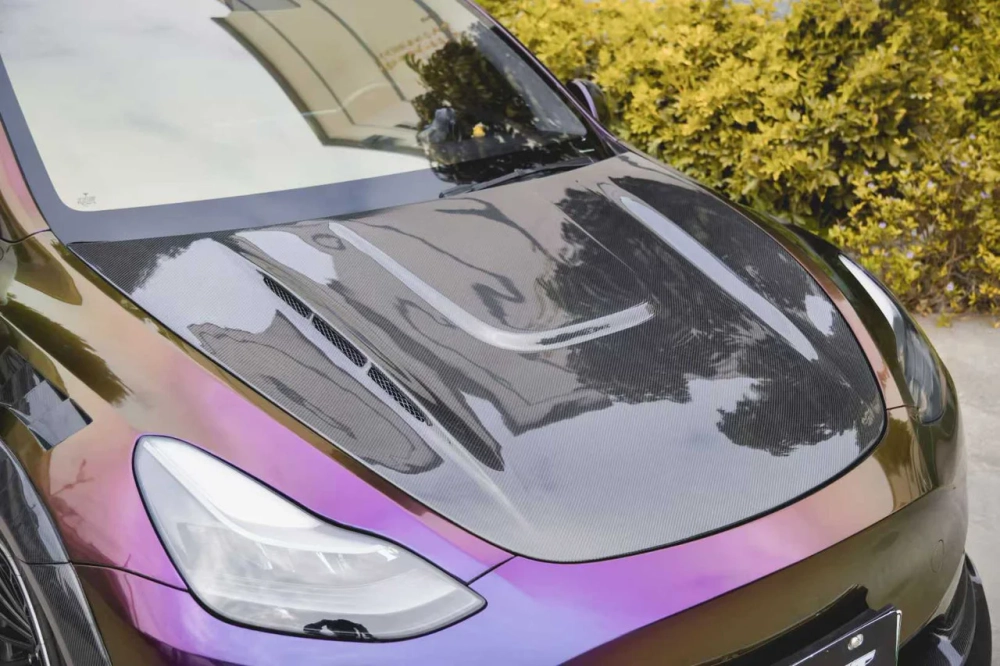 Карбоновый обвес для Tesla Model Y 2024+ тесла Губа бампера Капот Накладки на воздухозаборники юбки Расширители арок