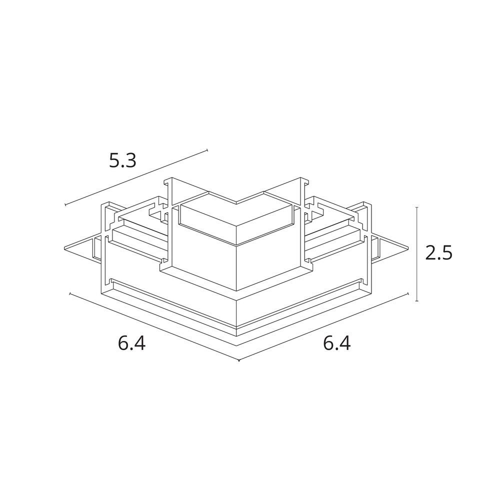 Коннектор угловой для встраиваемого шинопровода Arte Lamp
