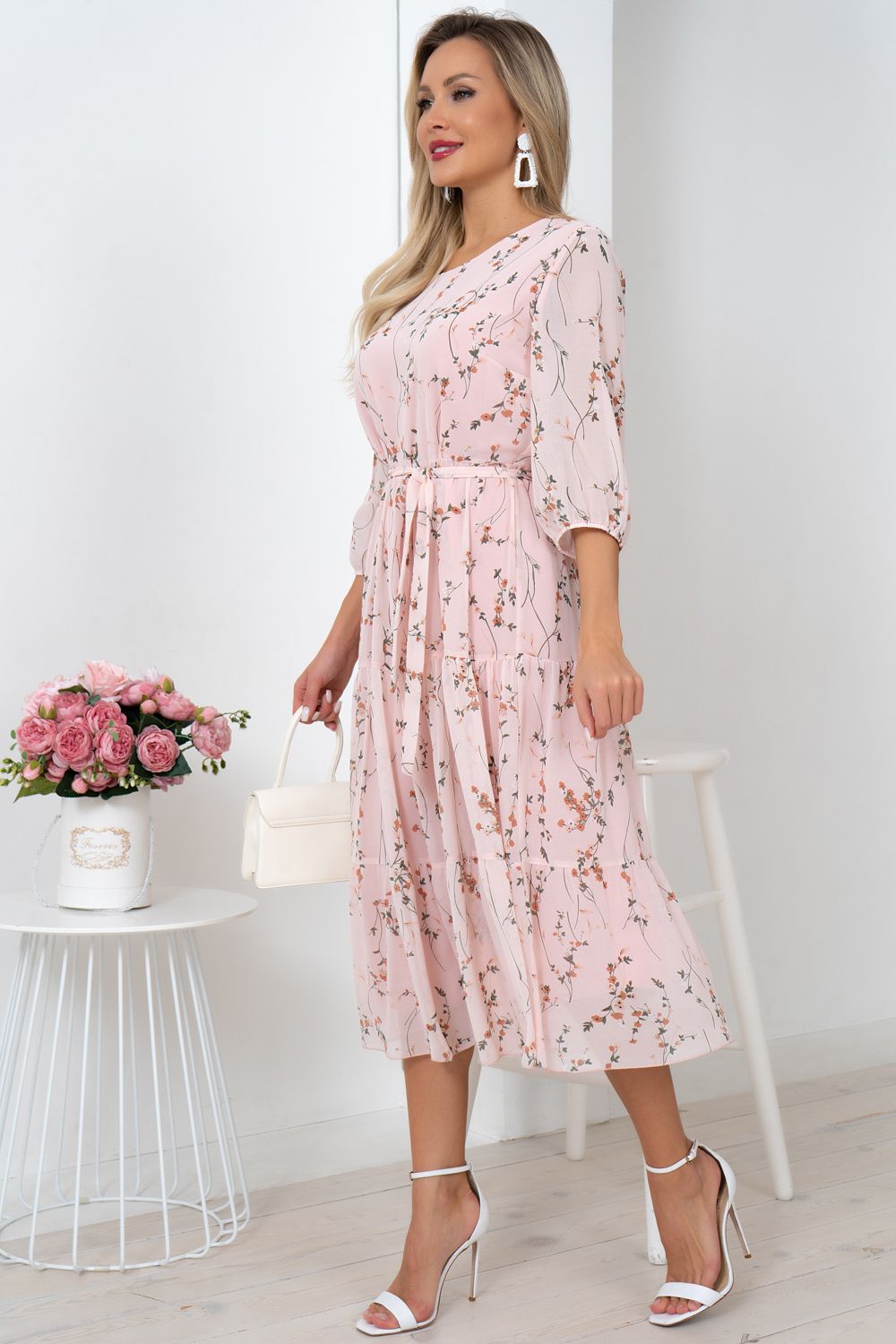 Платье Хелен (розовый) Р11-1075/7 Nikol