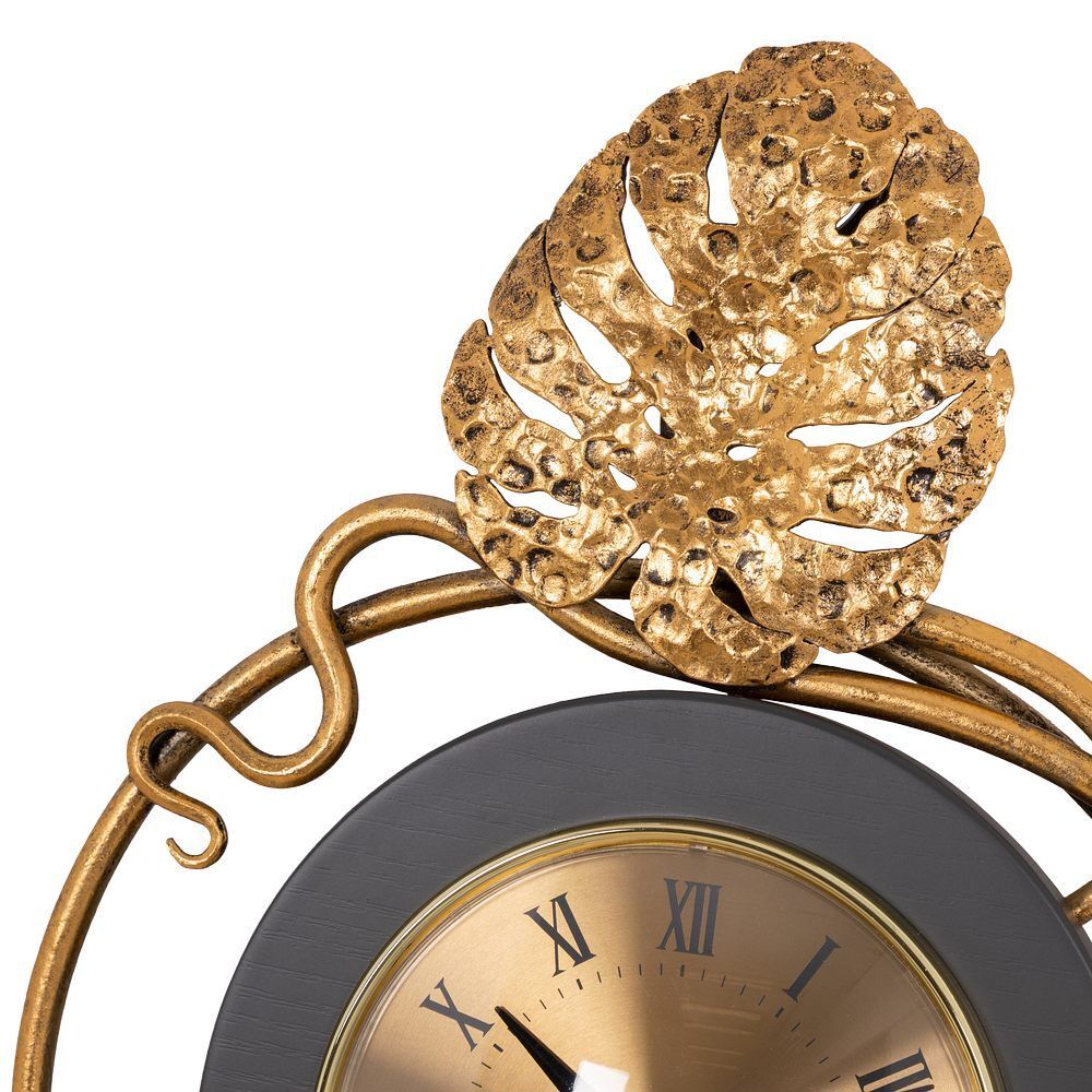 Часы настенные Monstera Deliciosa (Монстера) mini Серые Амбер