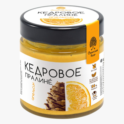 Кедровое пралине апельсиновое / Сибирский Кедр / 180 г