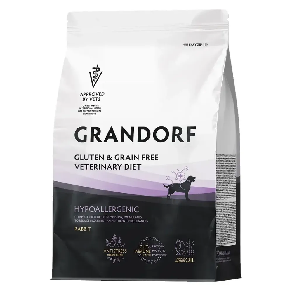 Сухой диетический корм GRANDORF VETERINARY DIET Dog HYPOALLERGENIC для собак с пищевой аллергией или непереносимостью Сухой диетический корм GRANDORF VETERINARY DIET Dog HYPOALLERGENIC для собак с пищевой аллергией или непереносимостью