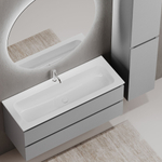 Тумба подвесная под раковину Sancos Folk, Ergraut soft 1195х445х500