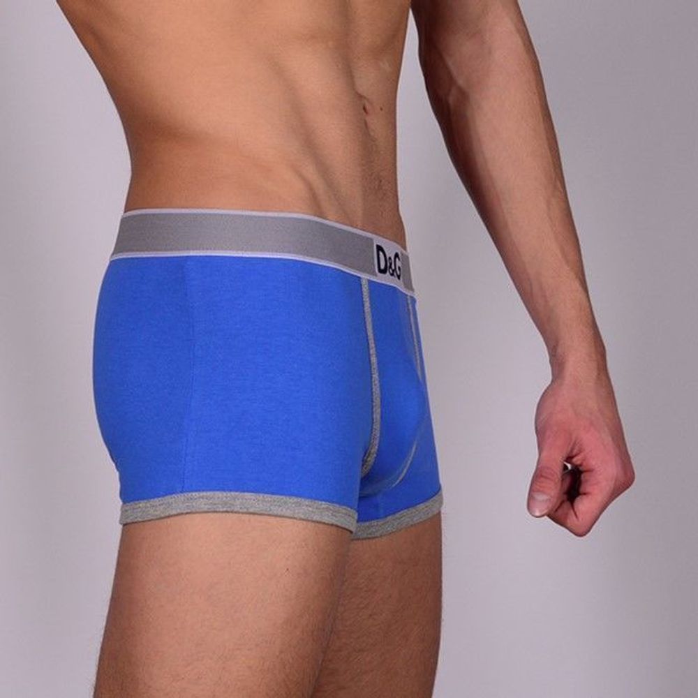 Мужские трусы боксеры синие D&amp;G Blue Boxer