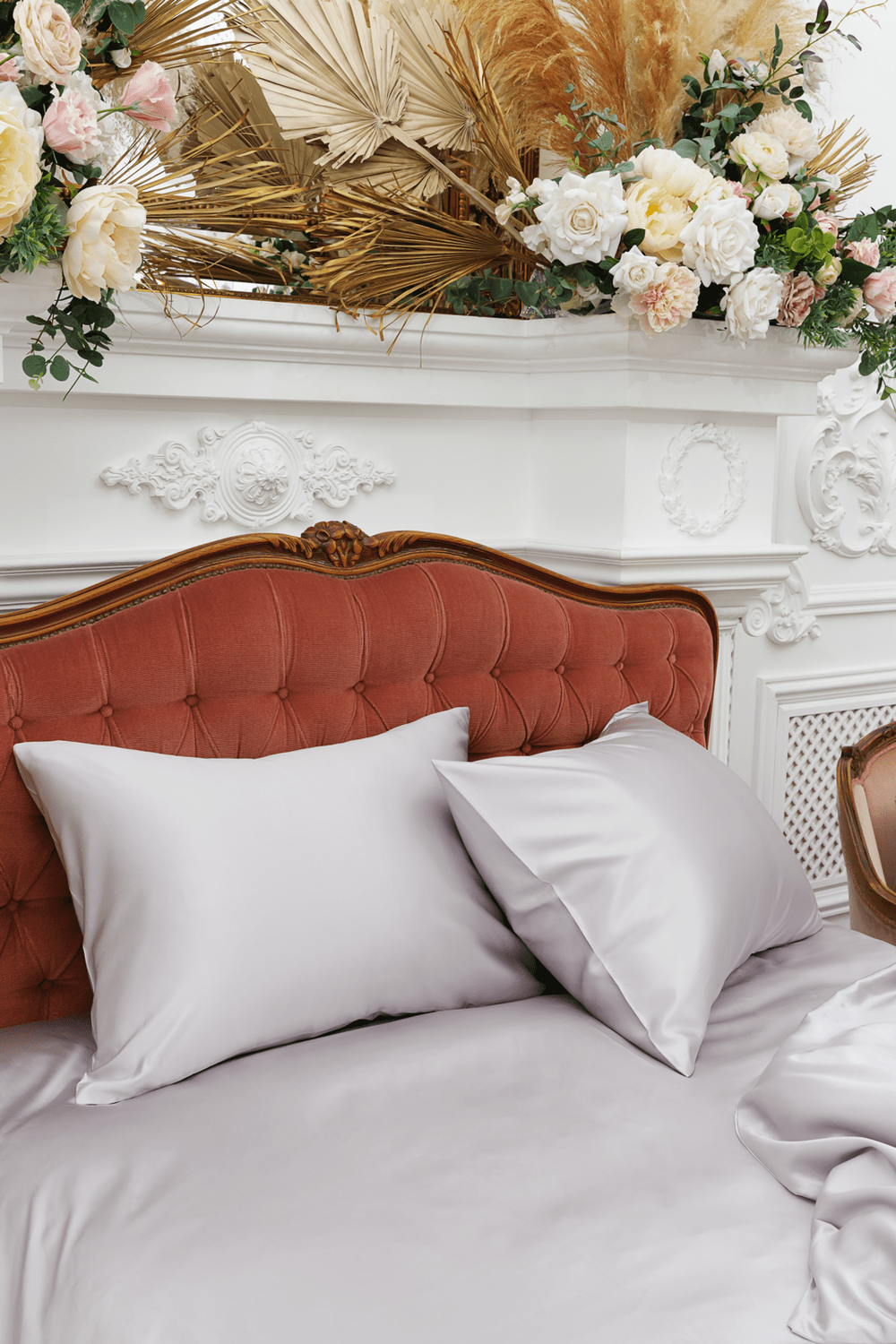 Постельное белье семейное German Grass Silk Bliss Silvery Grey