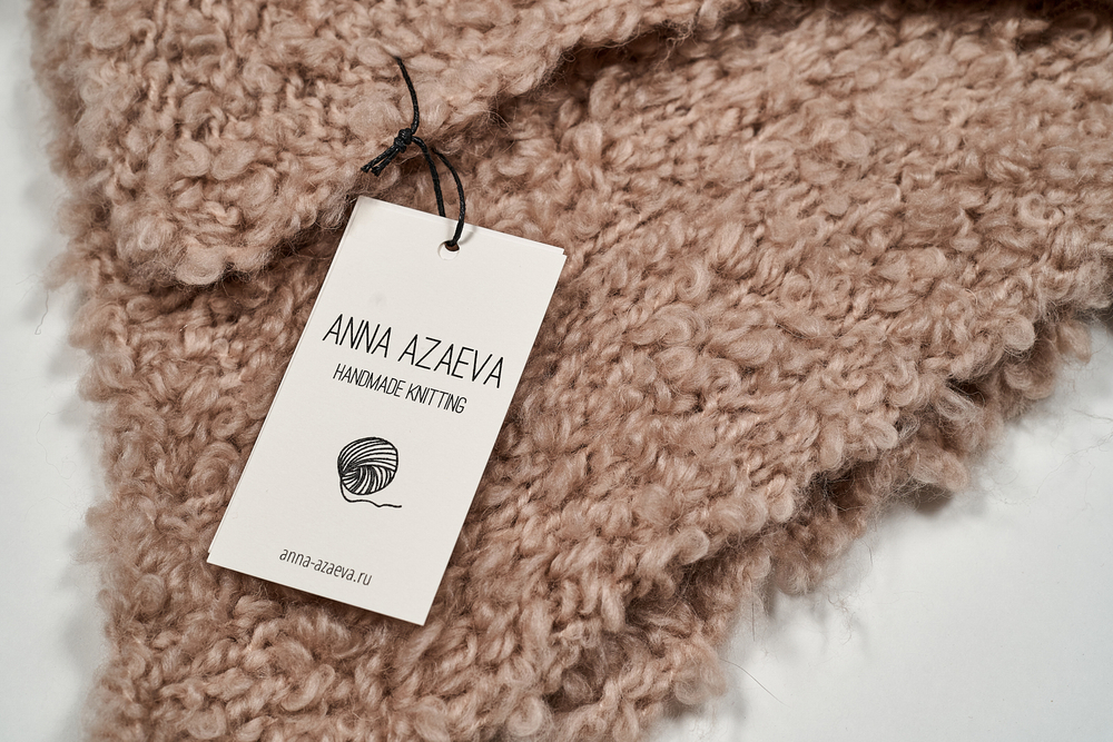 Плед вязаный