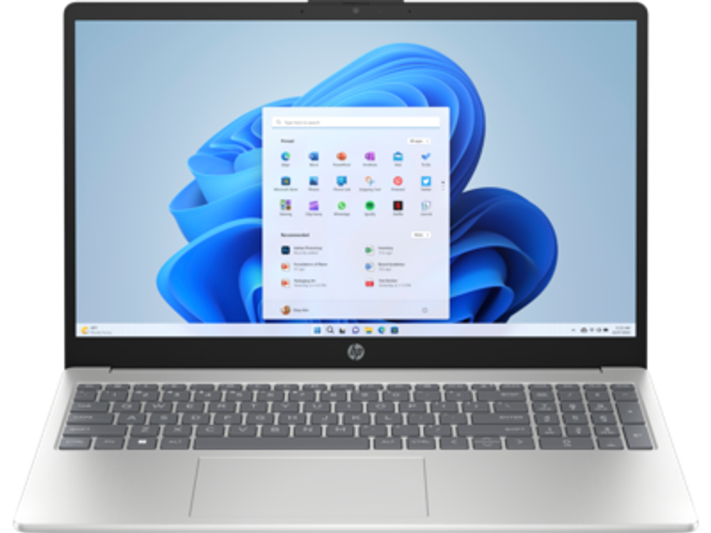 Ноутбук HP 15-fc0248ci,R5-7520U,8G 5500 LPD5 on-board,512G PCIe,IntGfx,15.6 FHD IPS 300 nits,W11H,Nat Silver,1080p,1yw