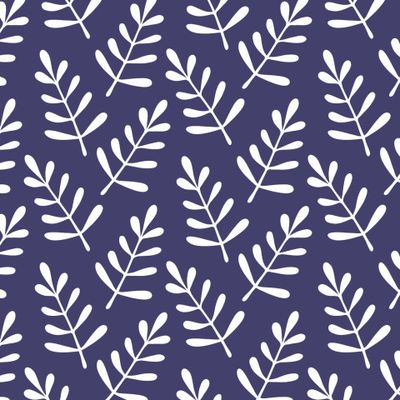 Buy fabric with abstract leaves twigs purple