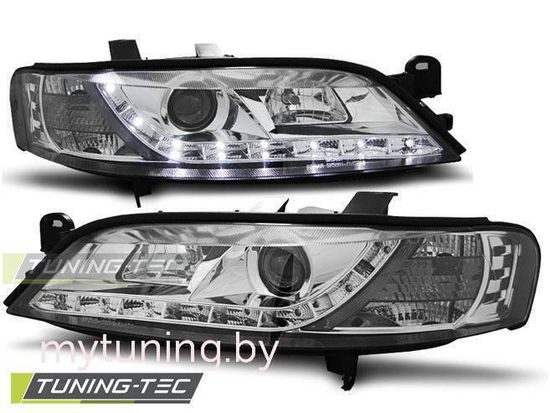 Передние фары Opel Vectra B daylight chrome