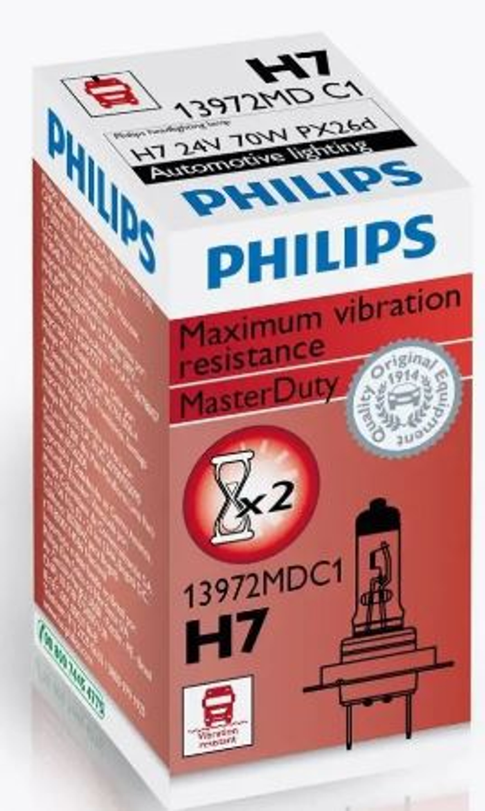 Автолампа H7 24V 55W (PX26d) Philips Master Duty #13972MDC1 ORIGINAL