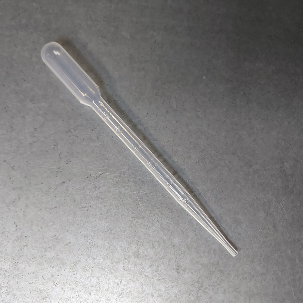 Пипетка Пастера ПЭ, 3.5мл, дл.155мм, нестерил., капля 35-55мкл, 86.1171, Sarstedt,1шт.