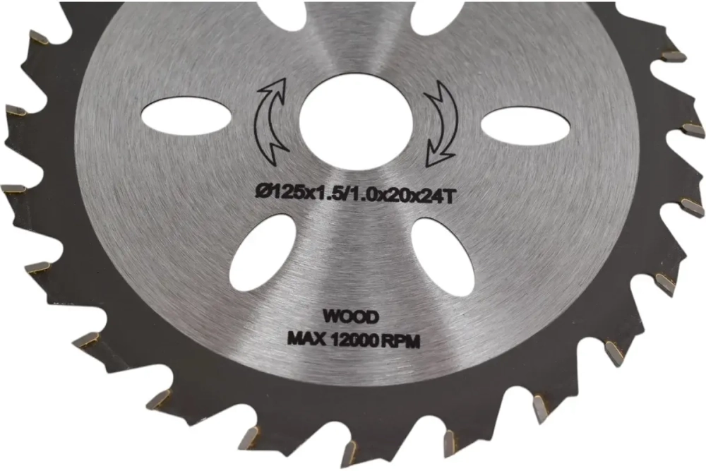 Диск пильный по дереву 125x20 мм, 24Т TOUA TDW1252024