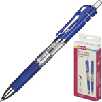 Ручка гелевая автоматическая Attache "Hammer" синяя, 0,5мм, грип