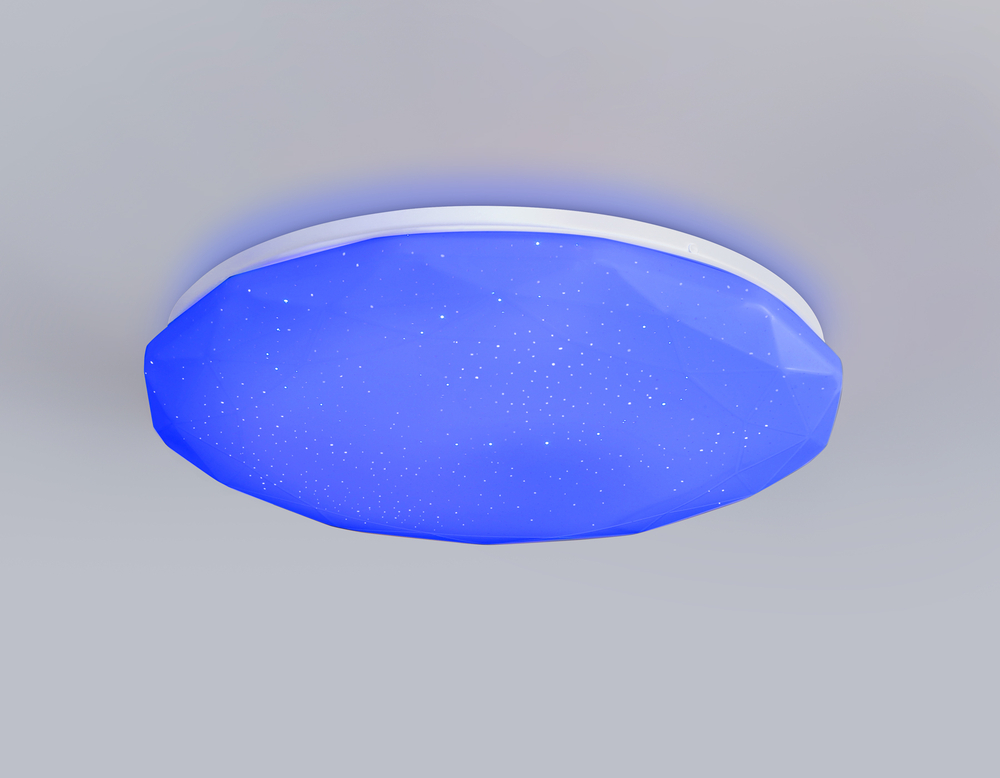 FZ417 WH белый IP20 46W 3000K-6500K+RGB D380*60 (ПДУ ИК)