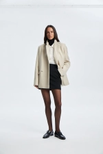 Жакет однобортный, Бежевый