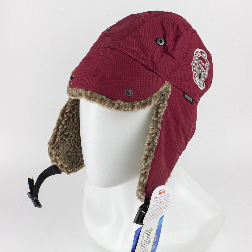 Шапка-ушанка Extreal "Стрит" (мех барашек коричневый, мембрана) XL