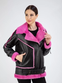 Дубленка авиатор натуральная зимняя